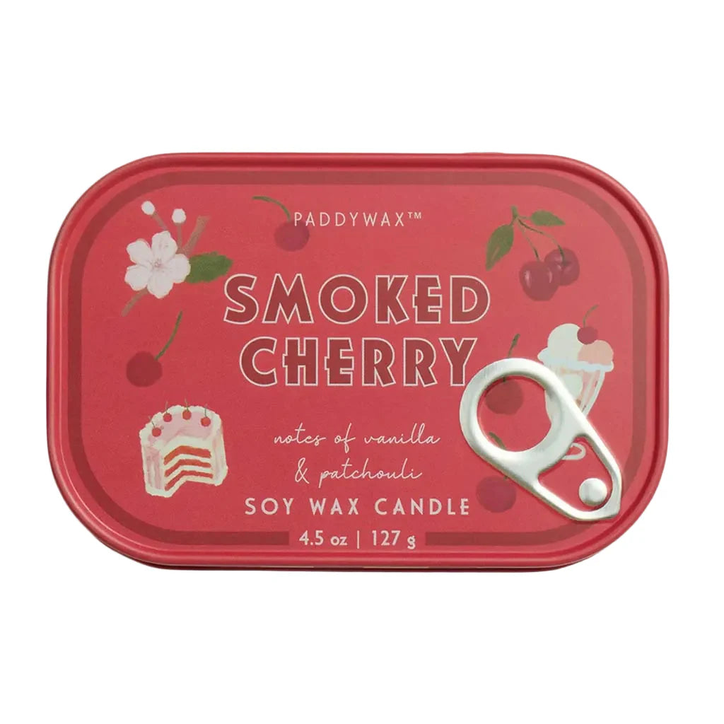 Bistro Illustrated Tin Candle