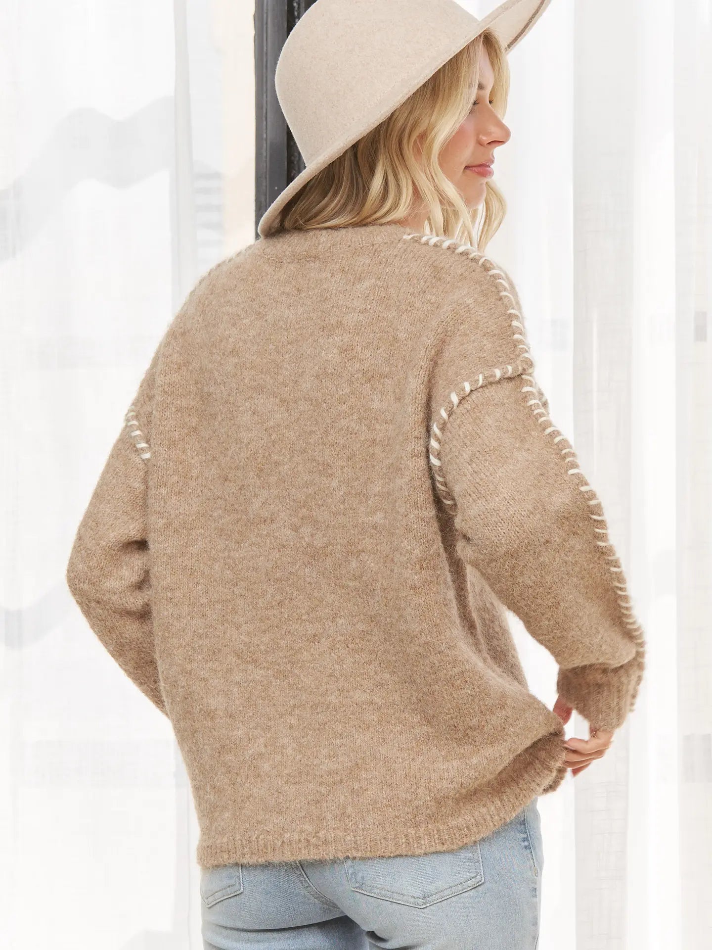 Haven Stitch Detail Sweater- Plus