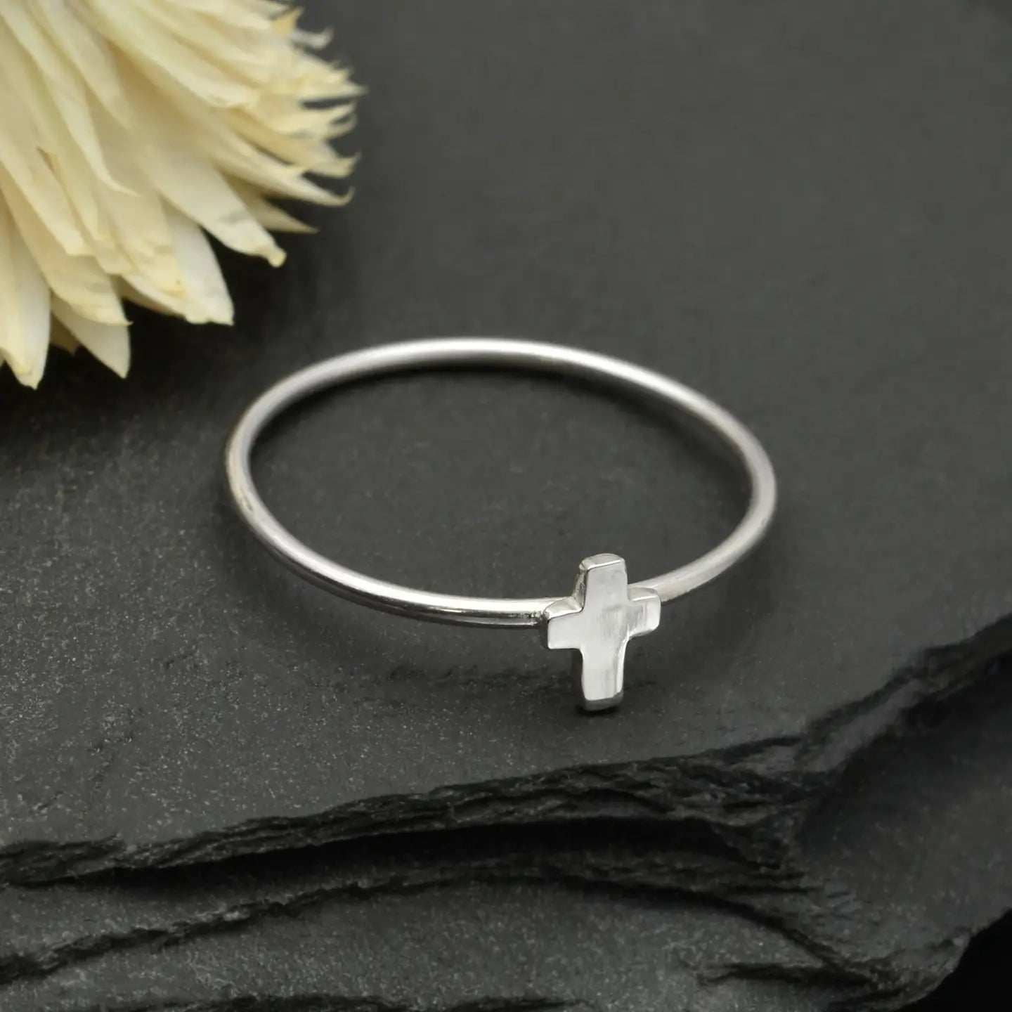 Sterling Silver Cross Stacking Ring