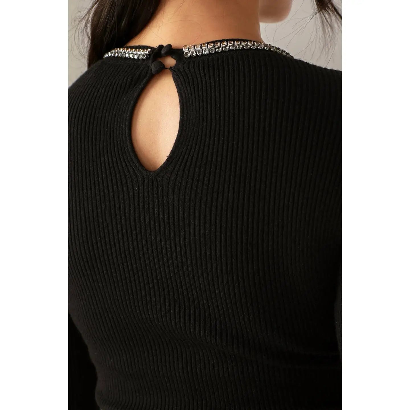 Jasmine Jewel Trimmed Sweater