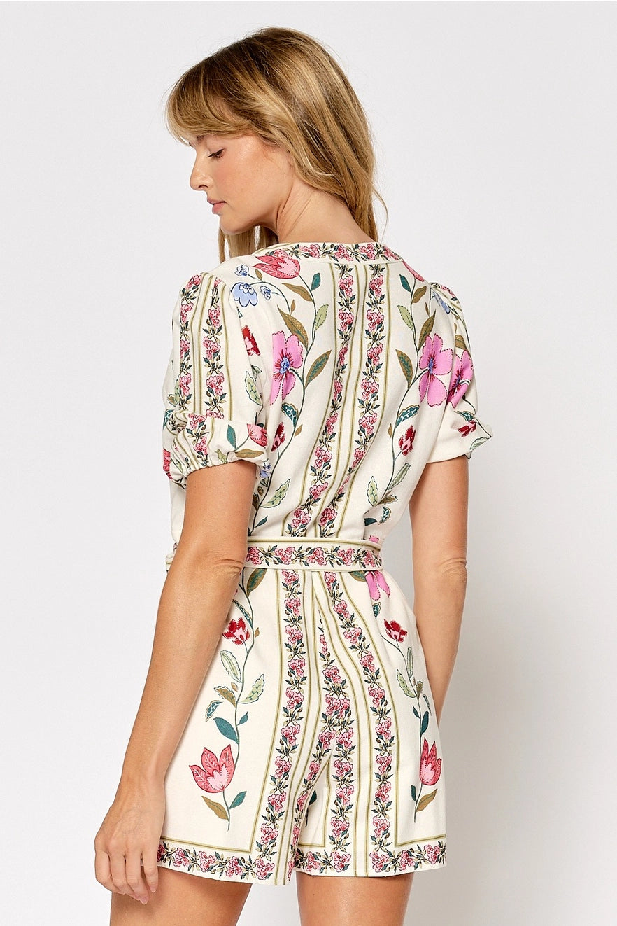 Averie Floral Printed Romper