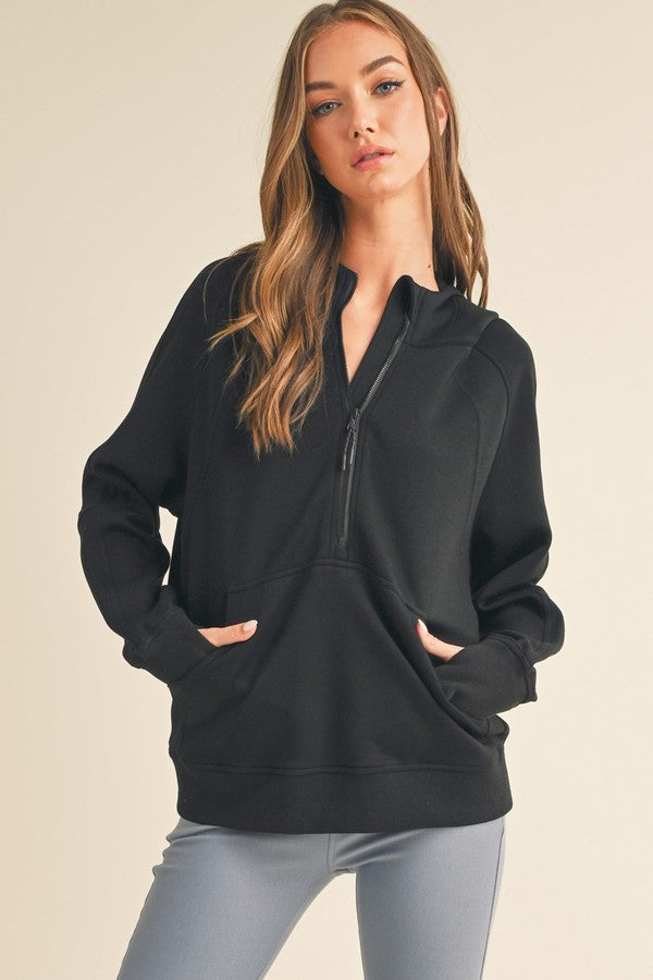 Amy Ultra Comfy Quarter Zip Hoodie