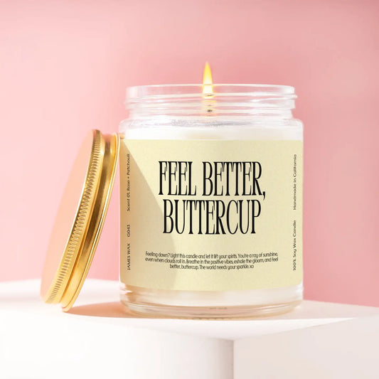 Feel Better Buttercup Candle