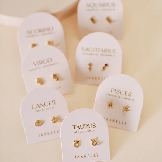 Zodiac Gold Earrings