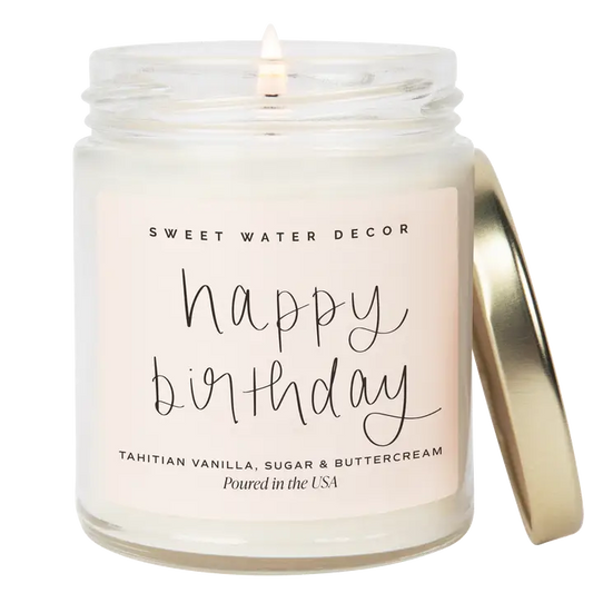 Happy Birthday Soy Candle