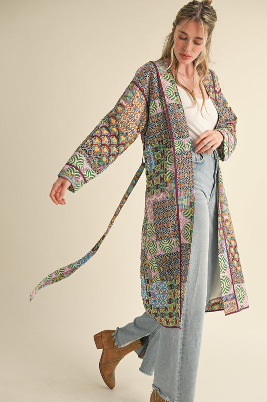 Paisley Patchwork Long Jacket