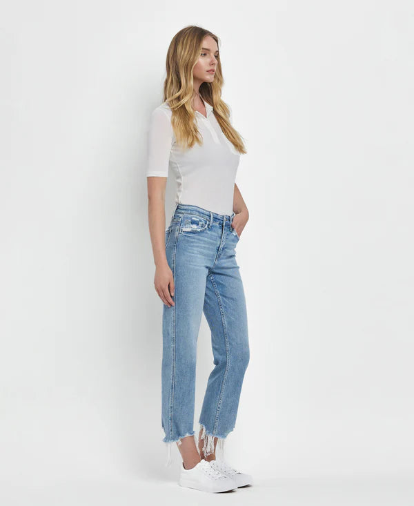 Victoria High Rise Regular Straight Jeans