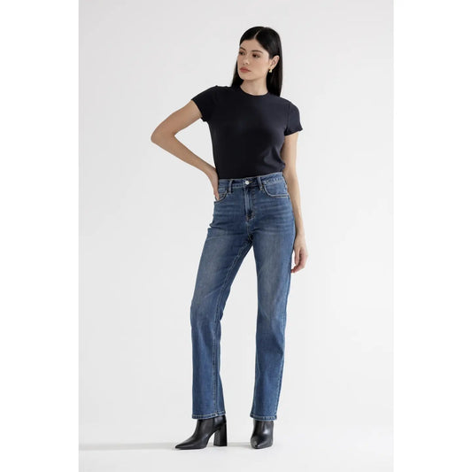 Annalise High Rise Straight Leg Denim