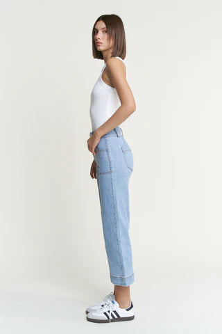 Whitley Super High Rise Wide Crop Denim