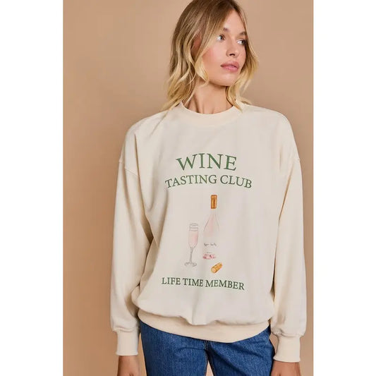 Wine Club Graphic Pullover