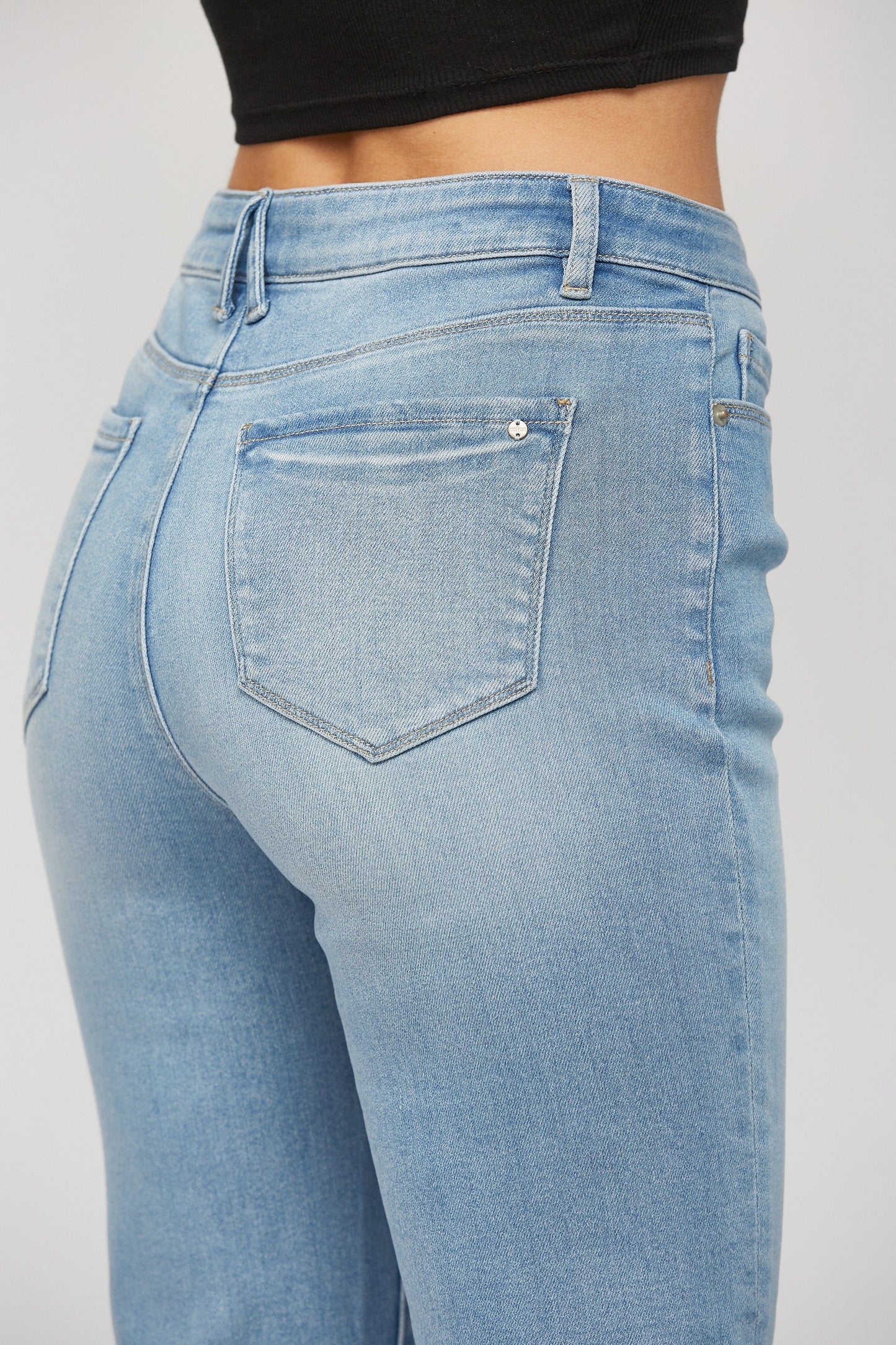 Laurel High Rise Super Soft Cropped Flare Denim