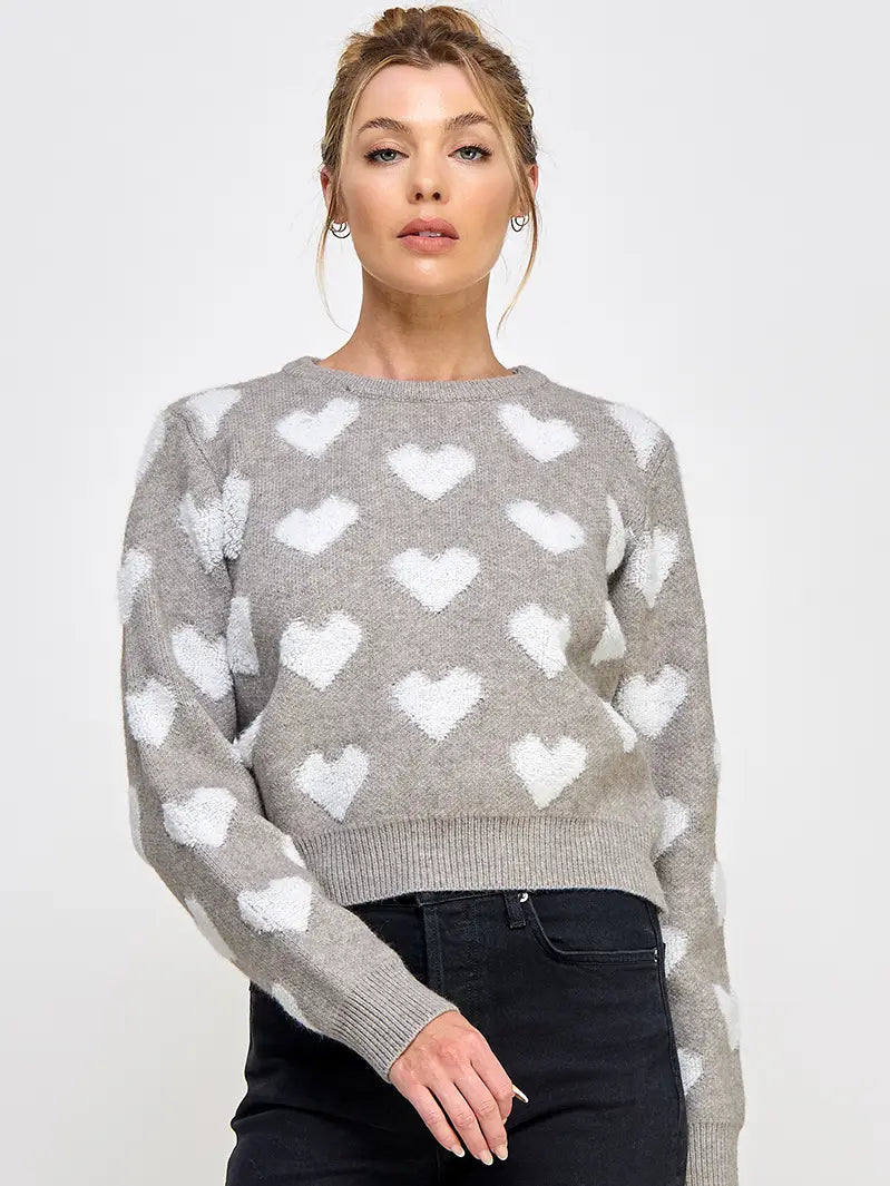 Lucille Raised Heart Sweater