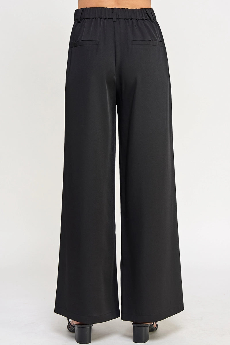 Valerie Pleat Front Drapey Twill Trouser Pant