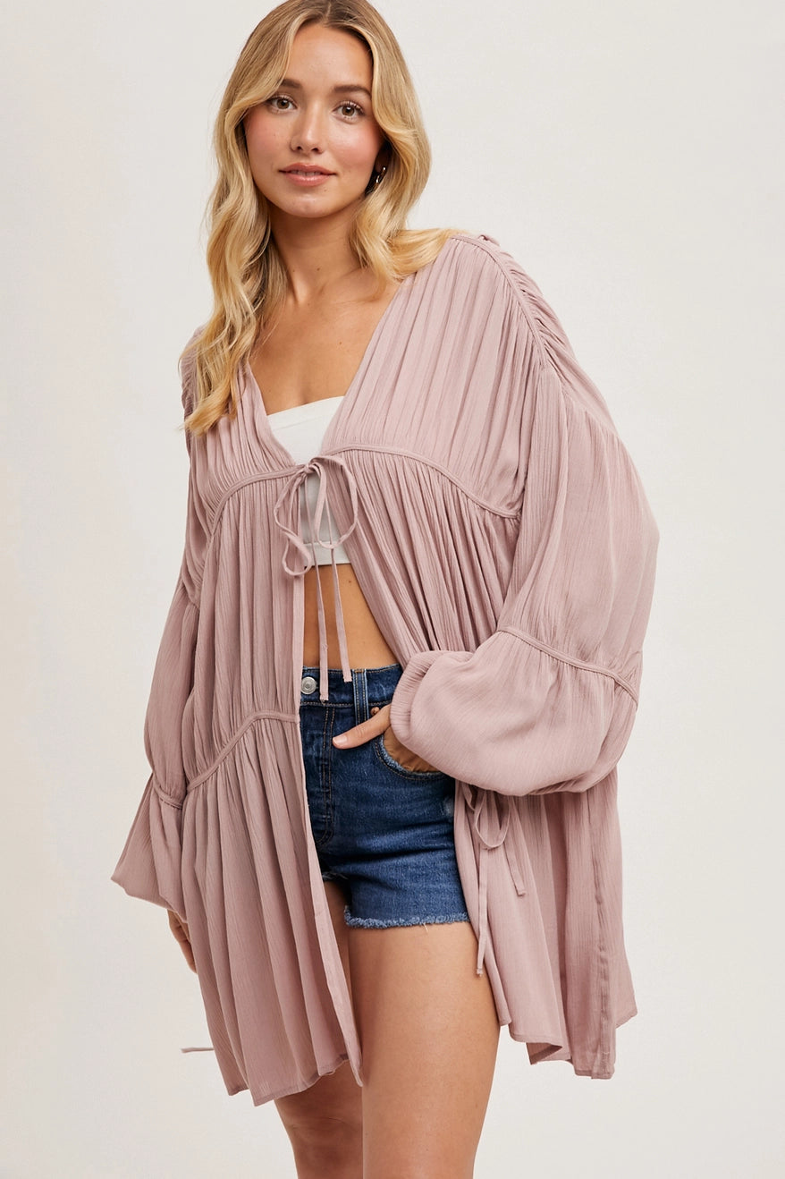 Sofia Open Front Kimono Top