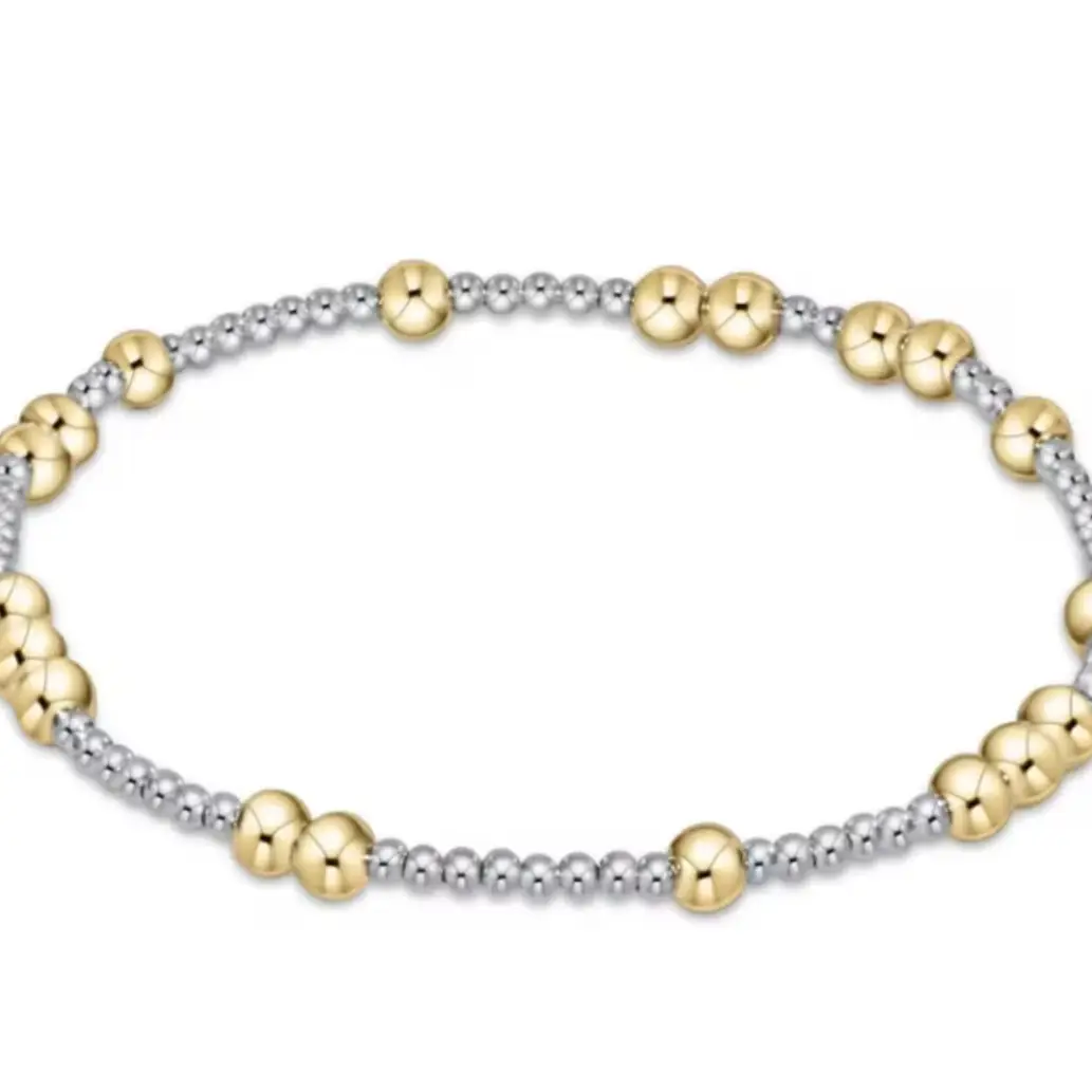 Gold Beaded Crystal Waterproof Non-Tarnish Bracelets