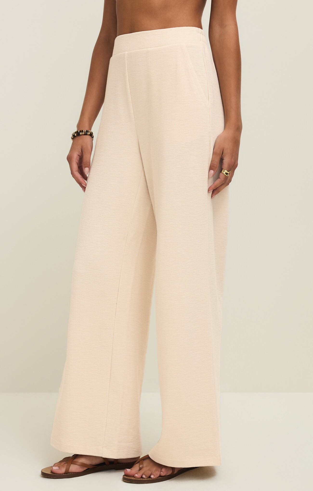 Andre Textured Wide Leg Pant