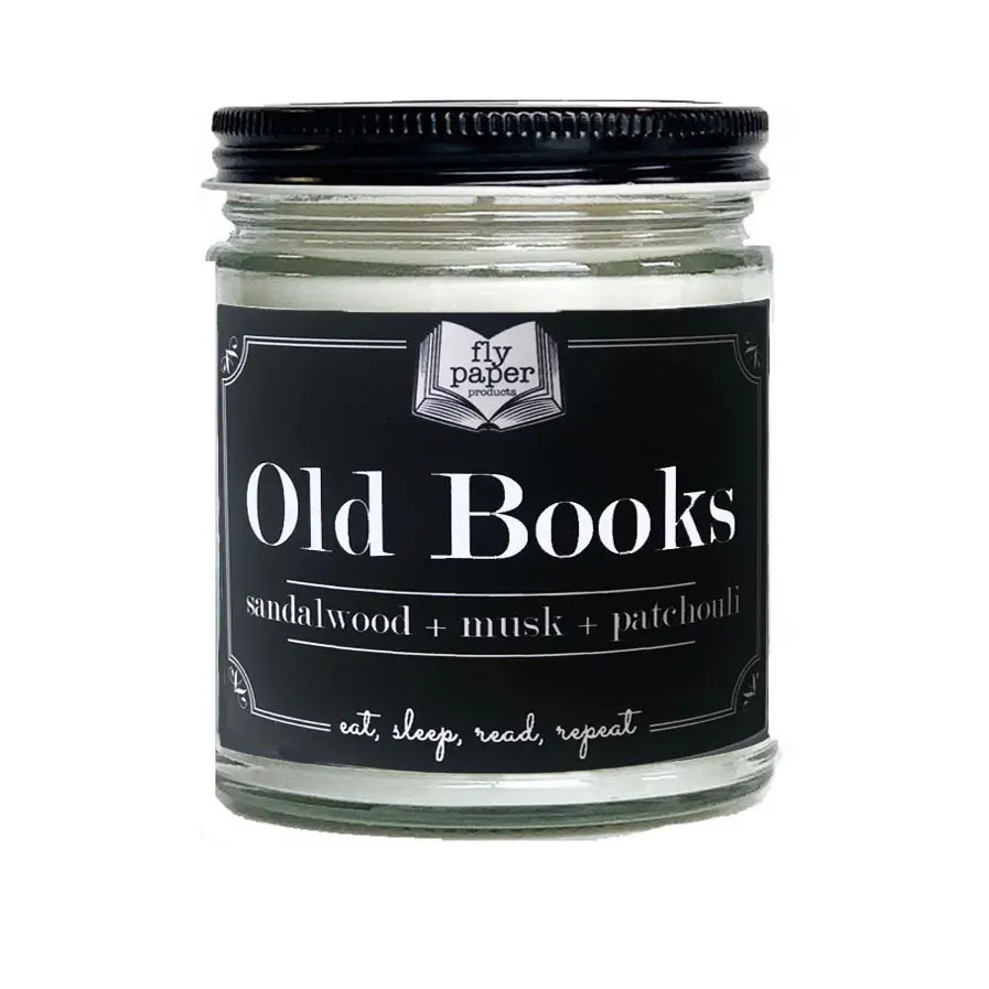 Old Books Candle