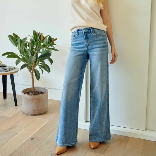 Noelle High Rise Wide Leg Denim