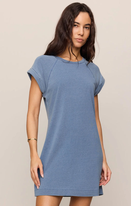 Tate Jersey Denim Mini Dress