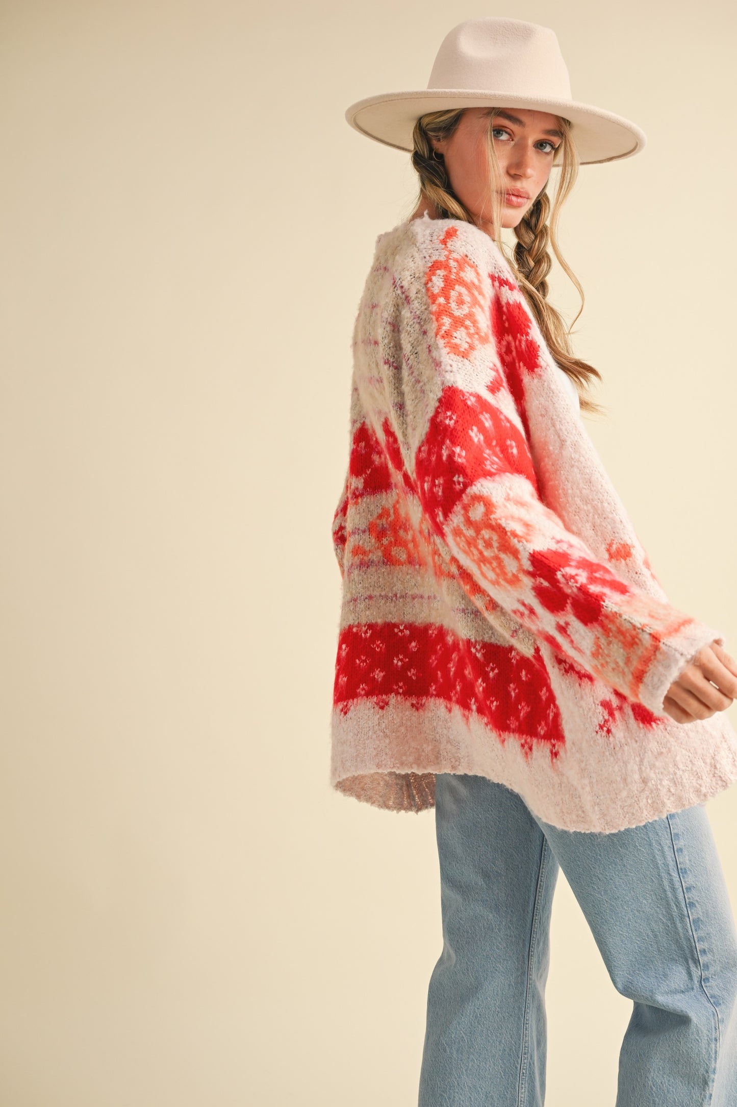 Vivian Oversized Floral Cardigan