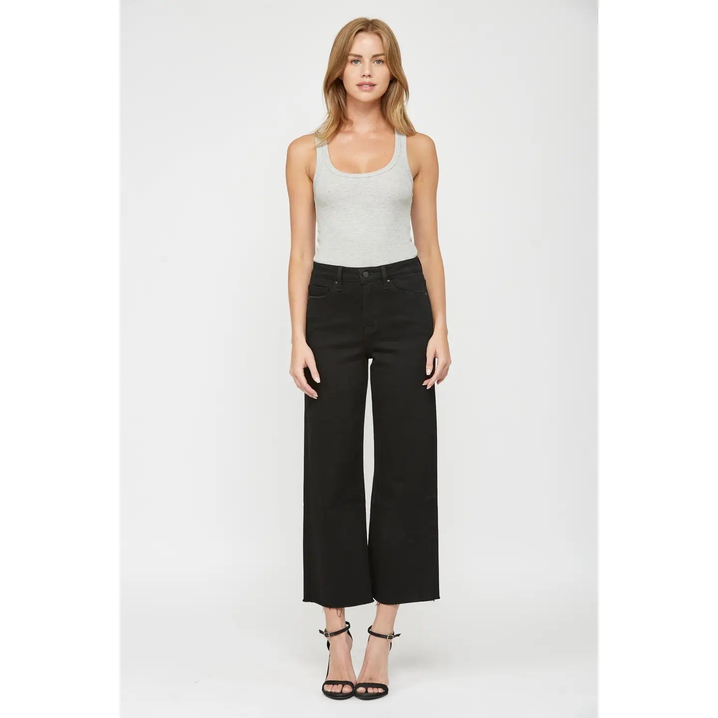 Blair Wide Leg Crop Denim