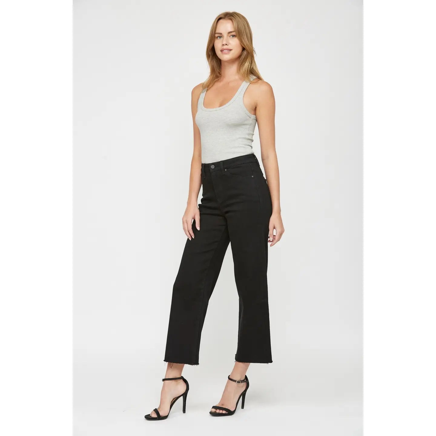 Blair Wide Leg Crop Denim