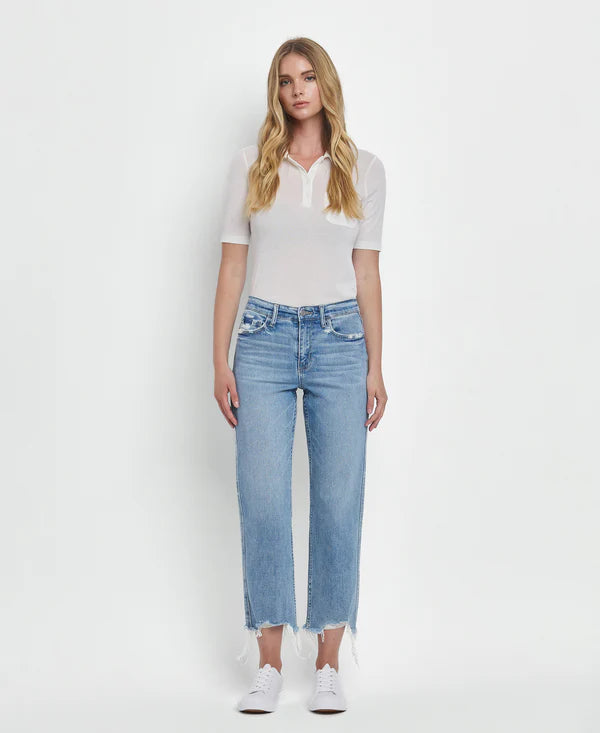 Victoria High Rise Regular Straight Jeans