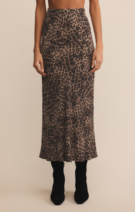 Livi Leopard Midi Skirt