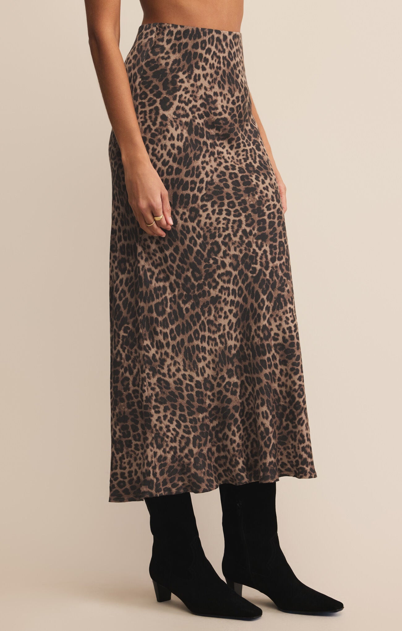 Livi Leopard Midi Skirt
