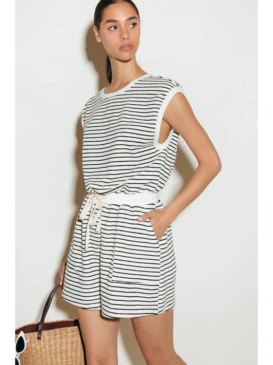 Kenley Striped Knit Romper
