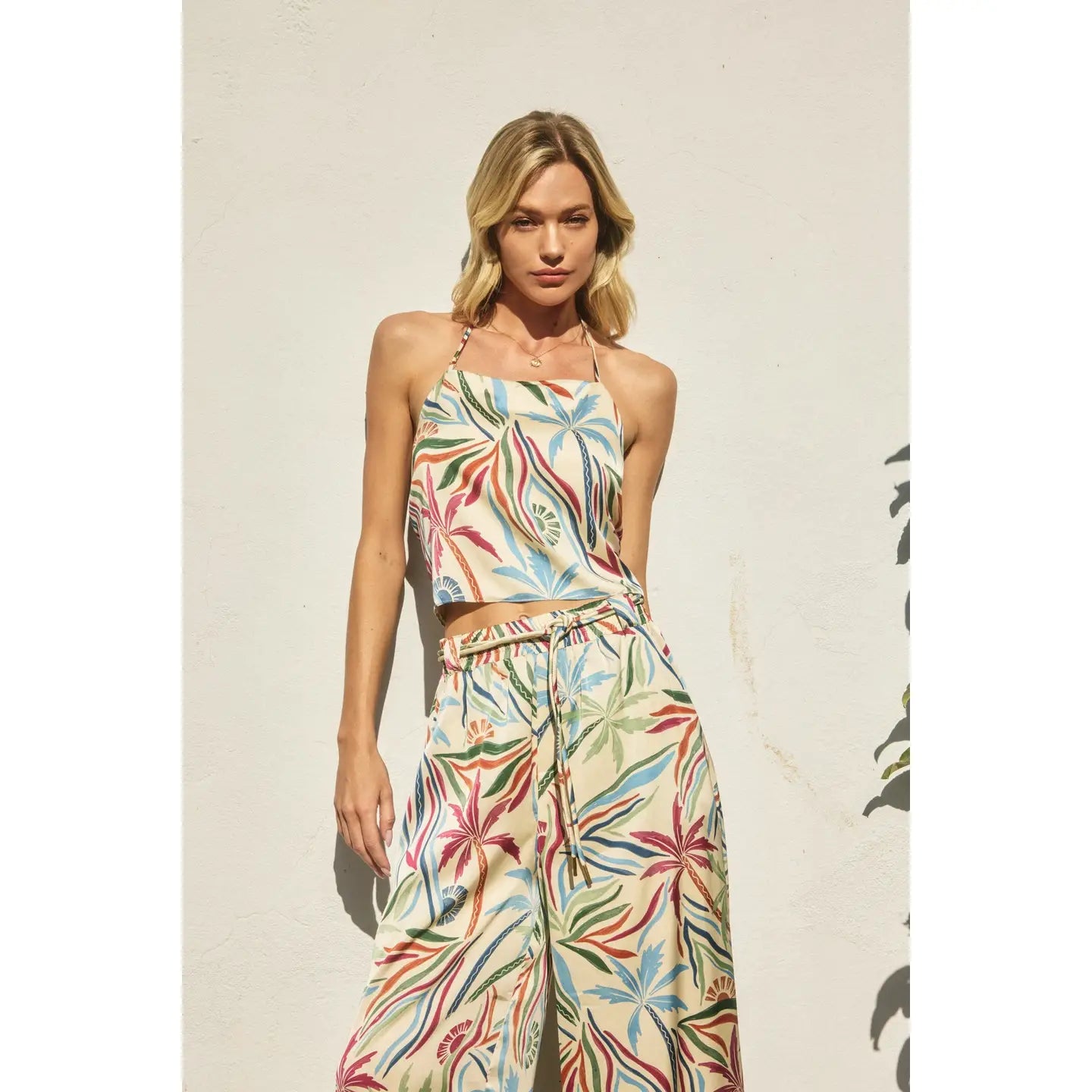 Karina Tie Back Crop Top