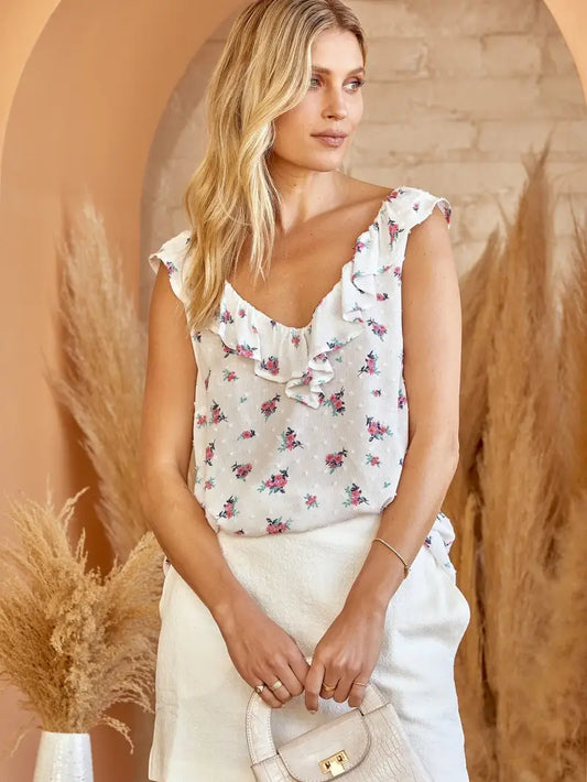 Alicia Woven Floral Blouse