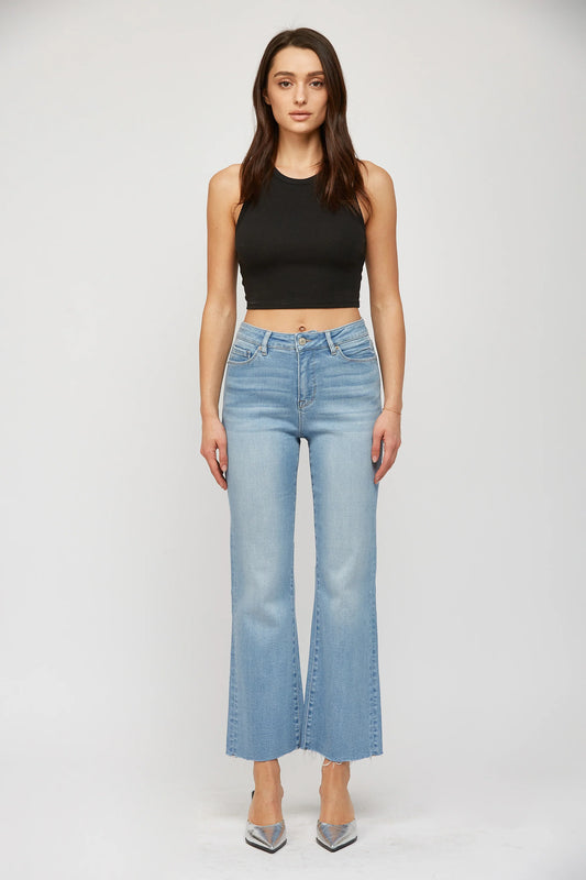 Laurel High Rise Super Soft Cropped Flare Denim