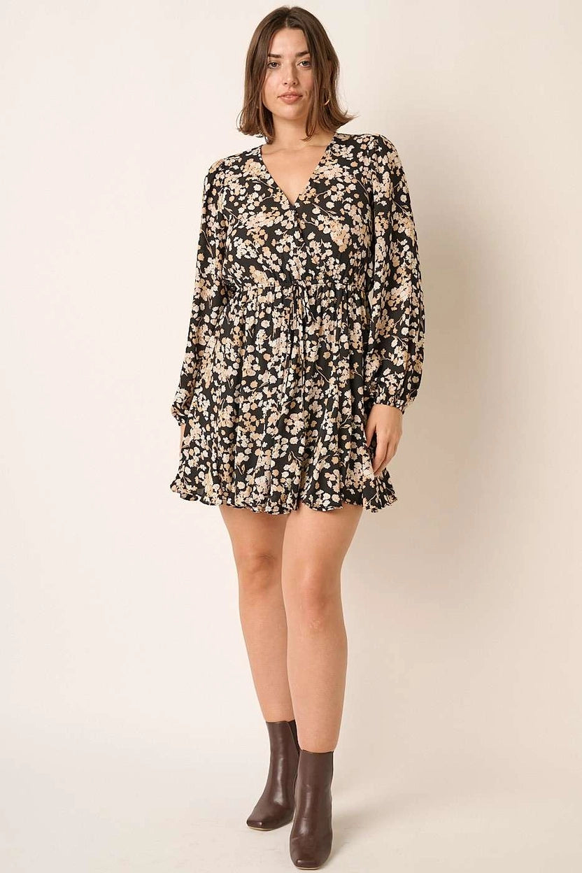 Alma Floral Swing Mini Dress- Plus