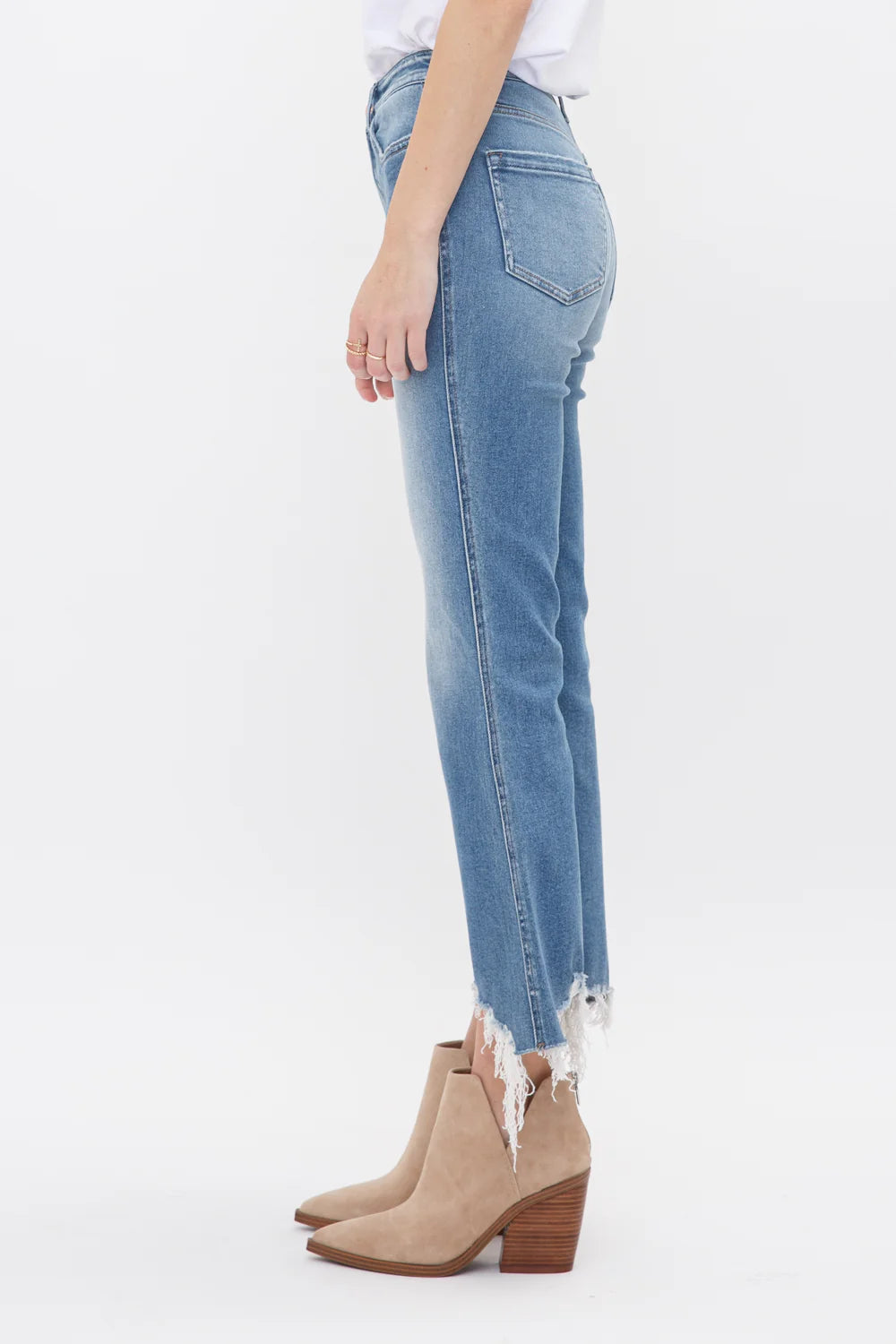 Casey High Rise Crop Flare Denim