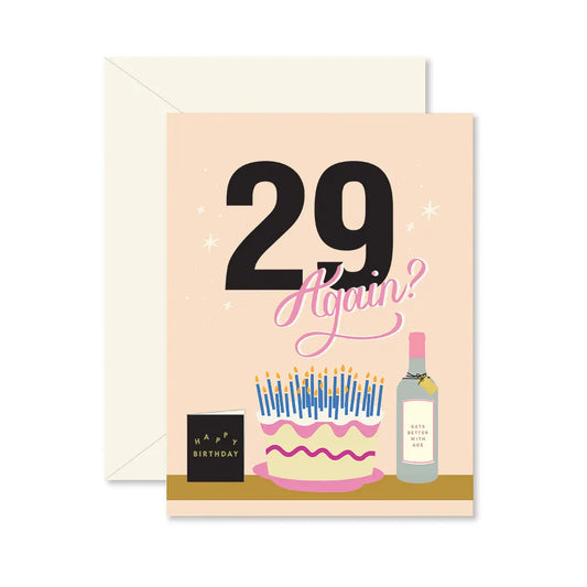 29 Again Greeting Card