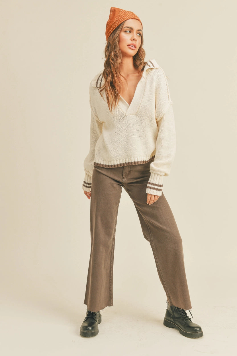 Bronx Wide Leg Colored Denim
