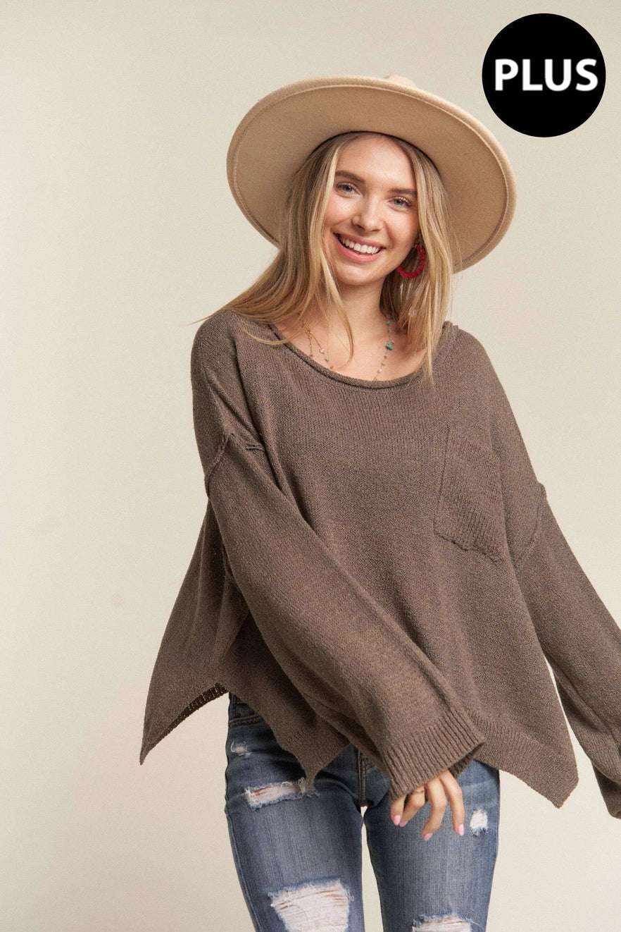 Maeve Sweater Top- Plus