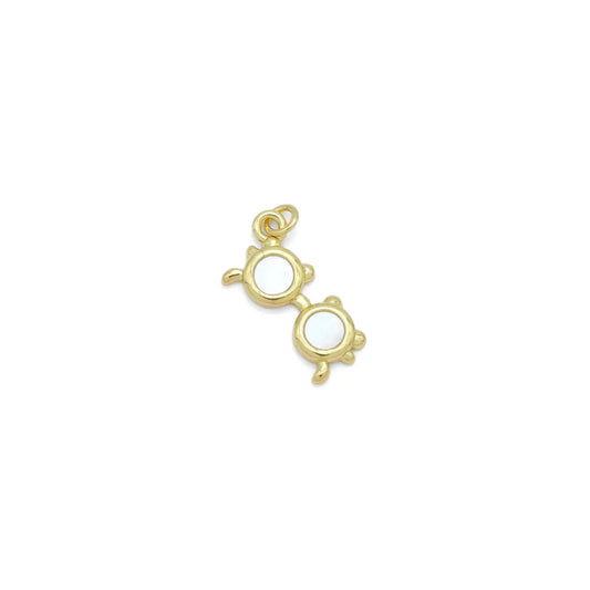 18k Gold Mother of Pearl Sunglasses Charm