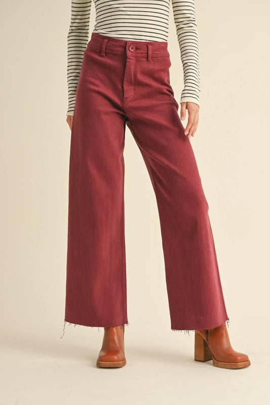 Bronx Wide Leg Colored Denim