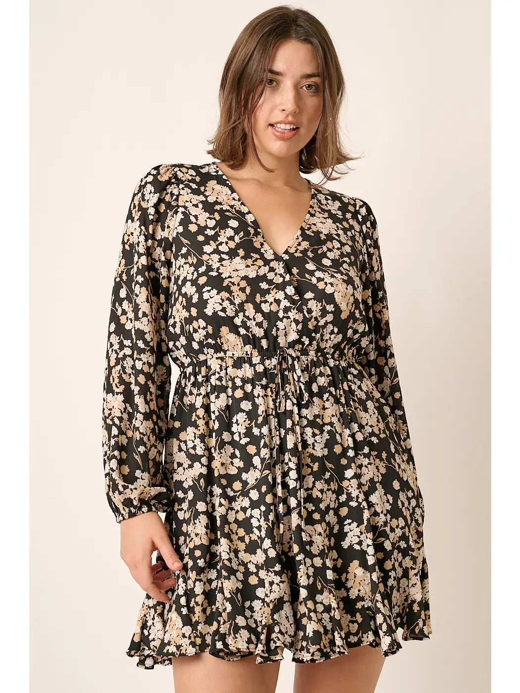 Alma Floral Swing Mini Dress- Plus