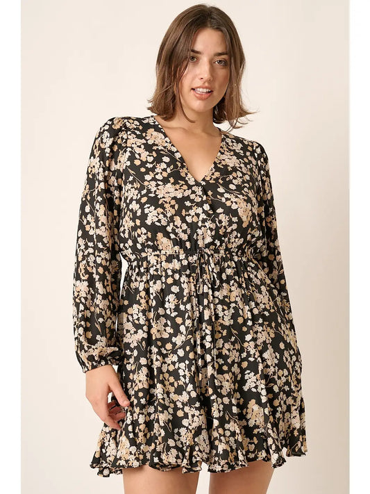 Alma Floral Swing Mini Dress- Plus
