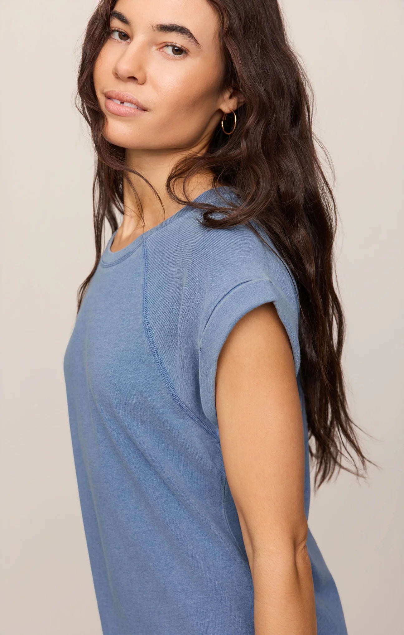 Tate Jersey Denim Mini Dress