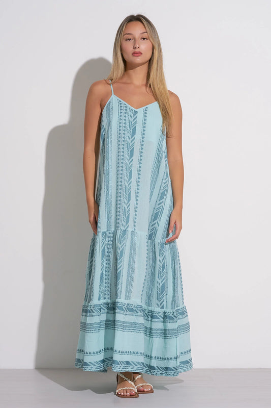 Ayla Textured Woven Maxi Dress
