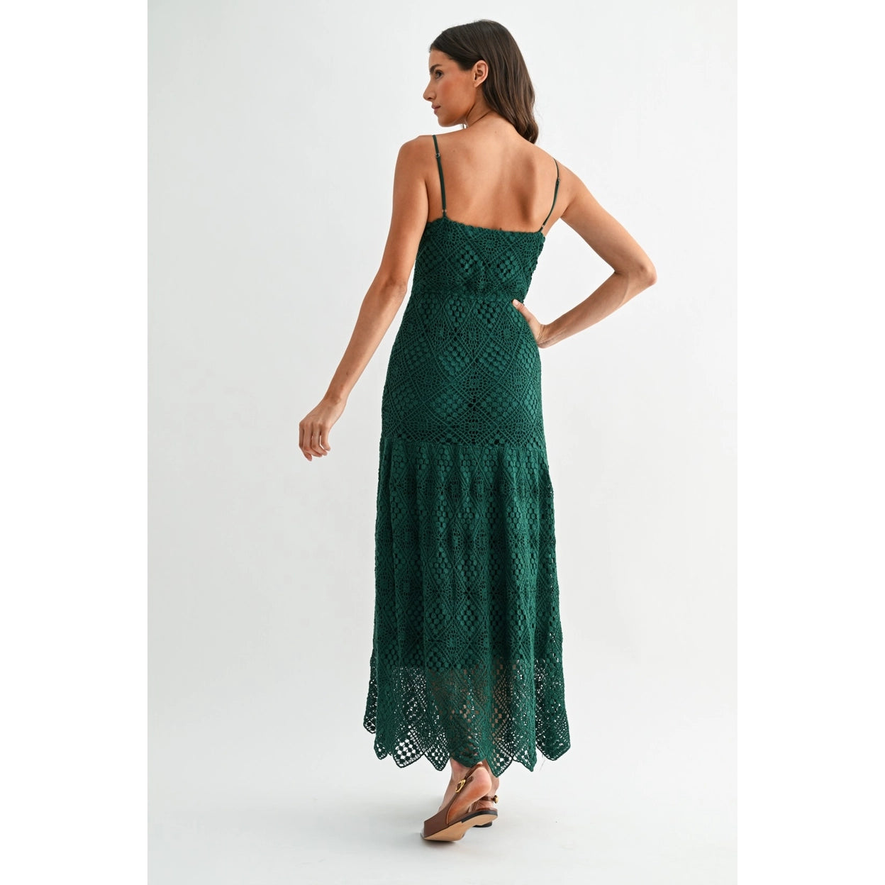 Genny Crochet Midi Dress