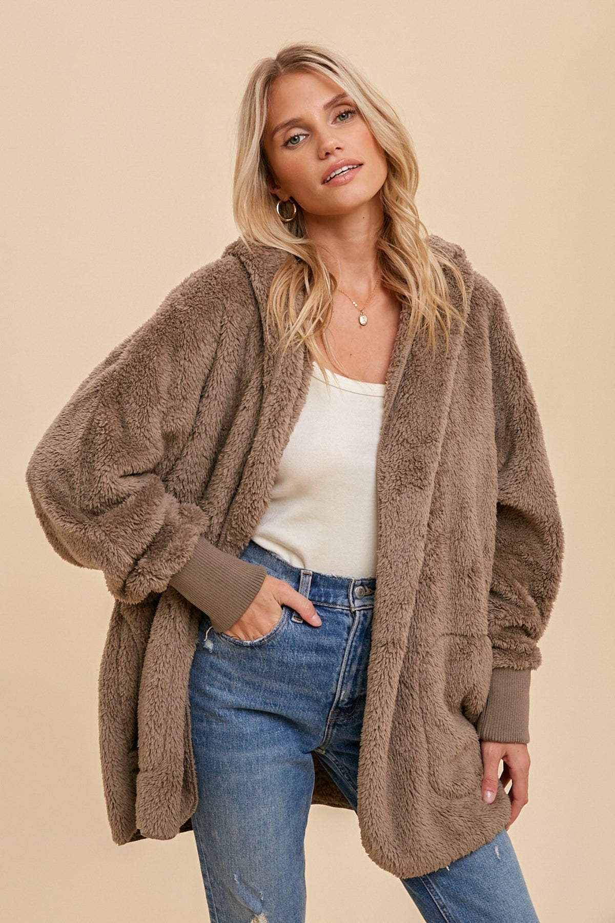 Autumn Plush Hooded Jacket
