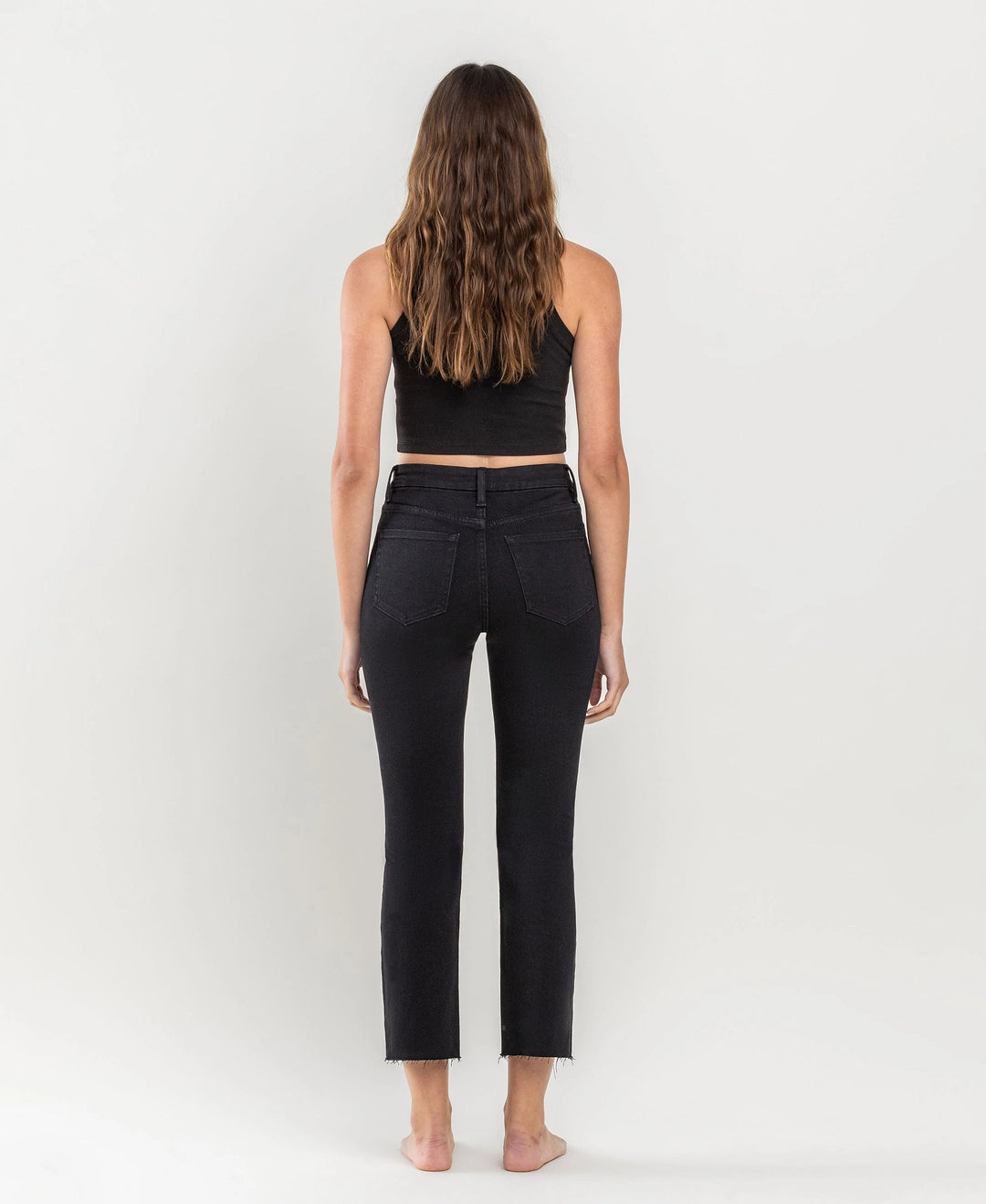 Twyla High Rise Crop Slim Straight Denim