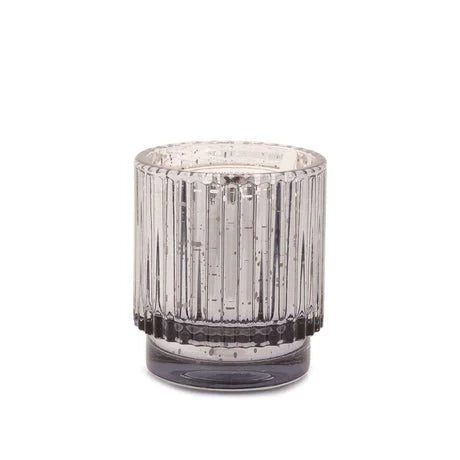 4.5oz Silver Cypress Fir Mercury Glass Candle