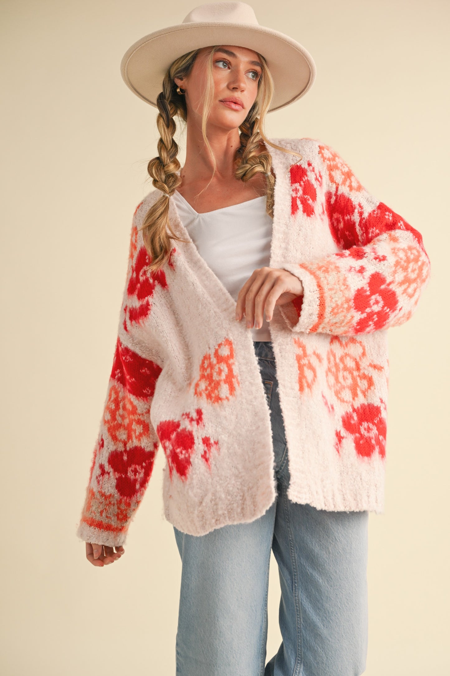 Vivian Oversized Floral Cardigan