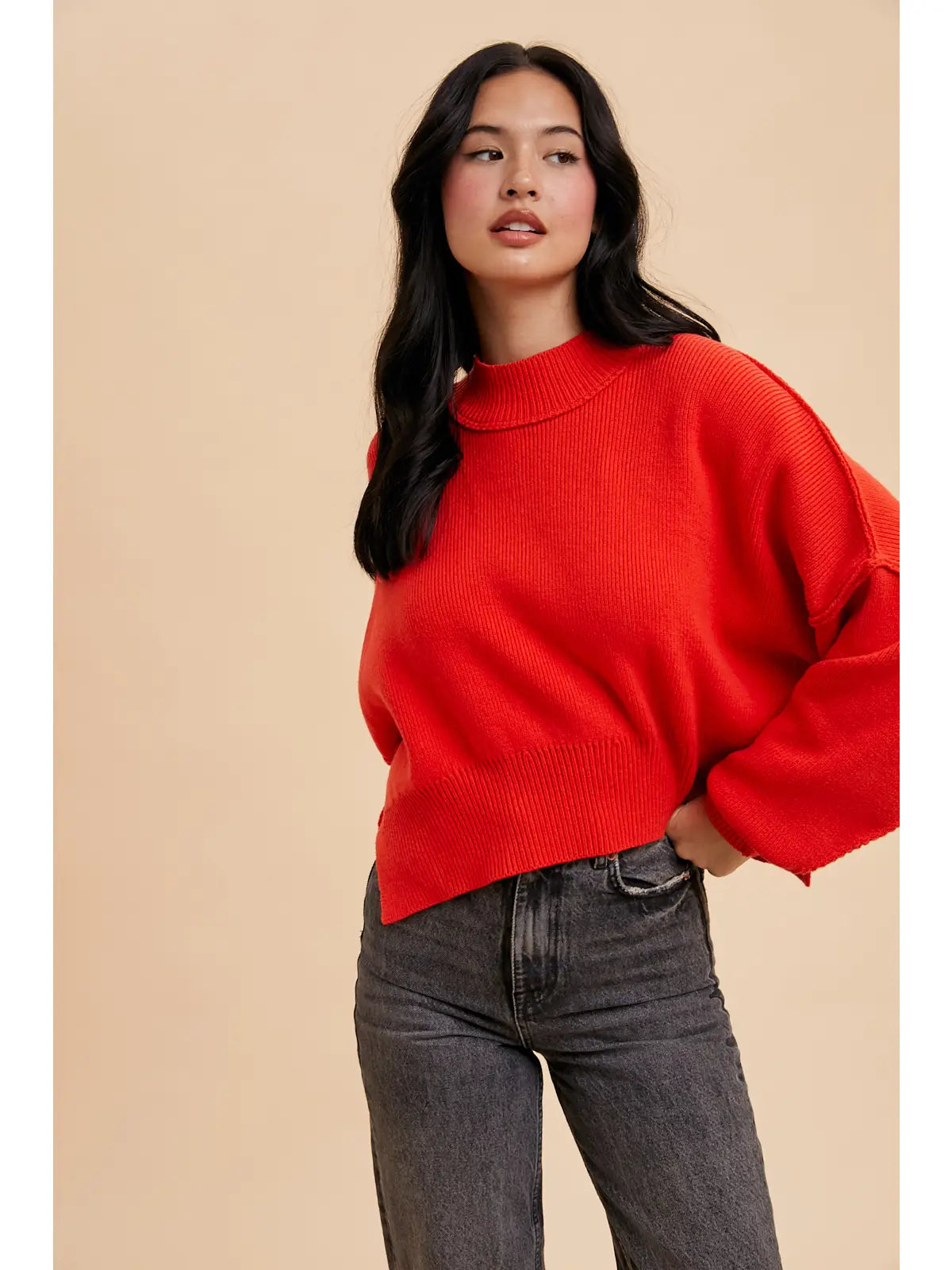 Alana Mockneck Pullover Sweater